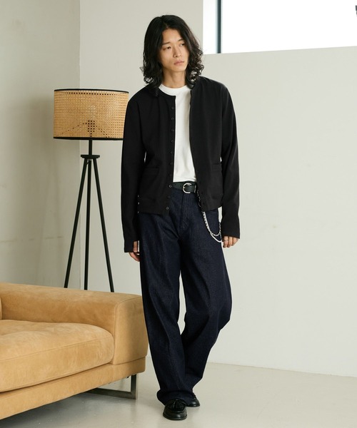 RAGEBLUE(レイジブルー)の「COMPACT CREW NECK CARDIGAN/コンパクトクルーネックカーディガン(カーディガン/ボレロ・メンズ・グレー/ブラック・MEDIUM/LARGE)」の22枚目の写真
