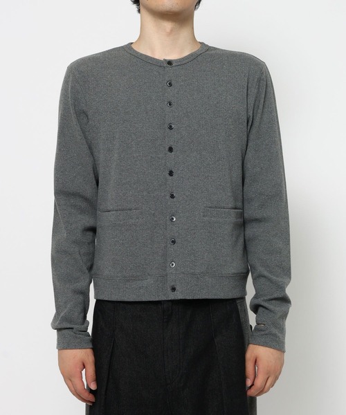 RAGEBLUE(レイジブルー)の「COMPACT CREW NECK CARDIGAN/コンパクトクルーネックカーディガン(カーディガン/ボレロ・メンズ・グレー/ブラック・MEDIUM/LARGE)」の19枚目の写真