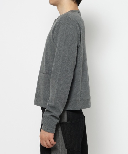 RAGEBLUE(レイジブルー)の「COMPACT CREW NECK CARDIGAN/コンパクトクルーネックカーディガン(カーディガン/ボレロ・メンズ・グレー/ブラック・MEDIUM/LARGE)」の8枚目の写真