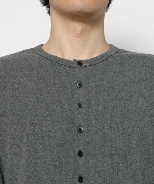 RAGEBLUE(レイジブルー)の「COMPACT CREW NECK CARDIGAN/コンパクトクルーネックカーディガン(カーディガン/ボレロ・メンズ・グレー/ブラック・MEDIUM/LARGE)」の11枚目の写真