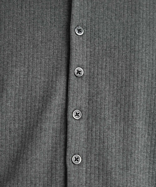 RAGEBLUE(レイジブルー)の「COMPACT CREW NECK CARDIGAN/コンパクトクルーネックカーディガン(カーディガン/ボレロ・メンズ・グレー/ブラック・MEDIUM/LARGE)」の7枚目の写真