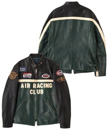 AVIREX | 《A.A.R.C》WAPPEN LEATHER JACKET / ワッペン レザー ジャケット / AVIREX / アヴィレックス(ライダースジャケット)