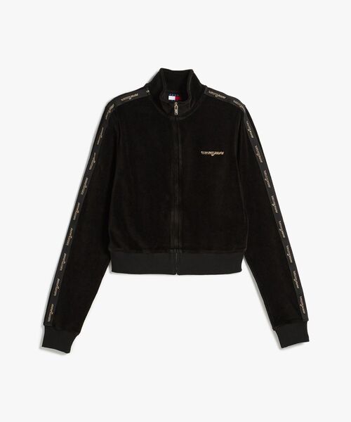 tommy jeans(トミー ジーンズ)の「ロゴテープベロアトラッカージャケット(ブルゾン・レディース・ブラック・SMALL/MEDIUM/X-SMALL)」の7枚目の写真