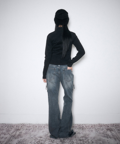 SCHISM INDUCING(スキズムインデューシング)の「ASYMMETRIC BUTTON COWL JACKET BLACK(その他アウター・レディース・その他・FREE)」の11枚目の写真