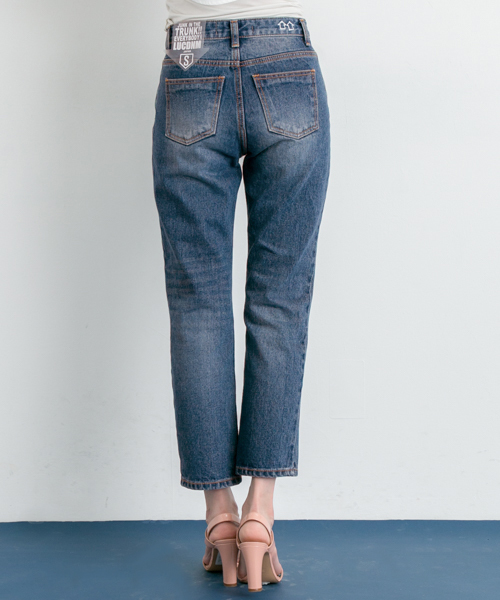 LUC DNM （ラックデニム）の「LUCDNM BOYS STRAIGHT（デニムパンツ・レディース・インディゴブルー・MEDIUM/LARGE/SMALL）」の6枚目の写真