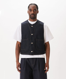 WISM | Estudio Niksen / エストゥディオ・ニクセン Raw Denim Stitch Vest(その他アウター)