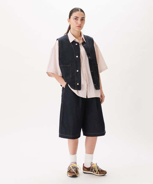 WISM(ウィズム)の「Estudio Niksen / エストゥディオ・ニクセン Raw Denim Stitch Vest(その他アウター・メンズ・ネイビー・FREE)」の10枚目の写真