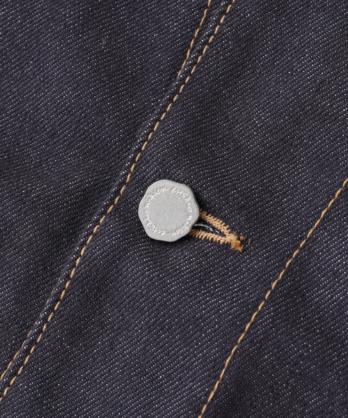 WISM(ウィズム)の「Estudio Niksen / エストゥディオ・ニクセン Raw Denim Stitch Vest(その他アウター・メンズ・ネイビー・FREE)」の4枚目の写真