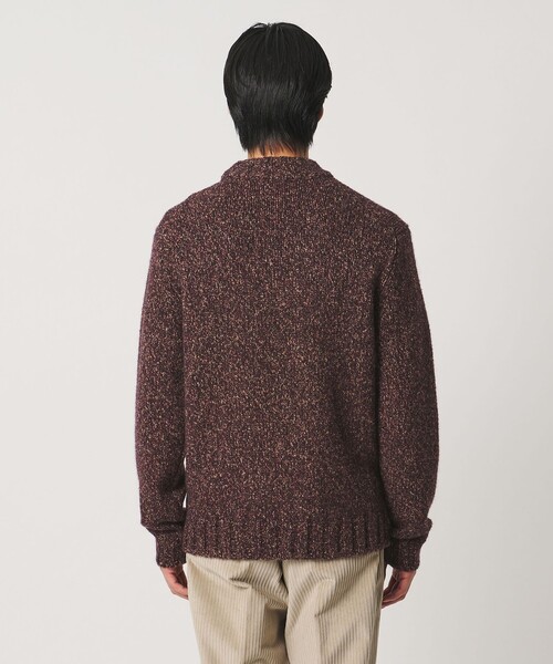 Camoshita(カモシタ)の「<Camoshita>ハイネック ニット(ニット/セーター・メンズ・ダークブラウン/オフホワイト・M/L)」の6枚目の写真