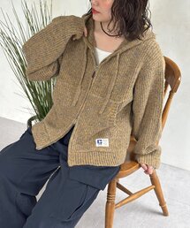 CPCM（シーピーシーエム）の「モヘアライクニットジップパーカー（パーカー）」