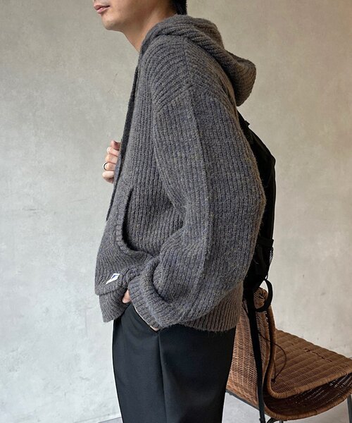 CPCM（シーピーシーエム）の「モヘアライクニットジップパーカー（パーカー・メンズ・イエロー/グリーン/パープル/グレー・SMALL/MEDIUM/LARGE）」の19枚目の写真