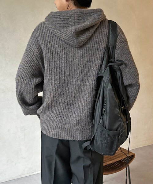 CPCM（シーピーシーエム）の「モヘアライクニットジップパーカー（パーカー・メンズ・イエロー/グリーン/パープル/グレー・SMALL/MEDIUM/LARGE）」の20枚目の写真
