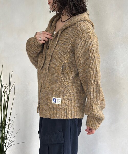 CPCM（シーピーシーエム）の「モヘアライクニットジップパーカー（パーカー・メンズ・イエロー/グリーン/パープル/グレー・SMALL/MEDIUM/LARGE）」の9枚目の写真