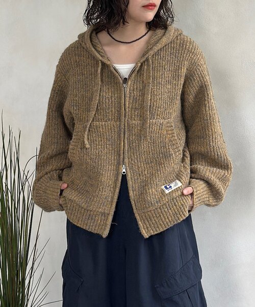 CPCM（シーピーシーエム）の「モヘアライクニットジップパーカー（パーカー・メンズ・イエロー/グリーン/パープル/グレー・SMALL/MEDIUM/LARGE）」の12枚目の写真