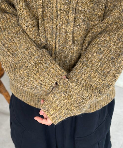 CPCM（シーピーシーエム）の「モヘアライクニットジップパーカー（パーカー・メンズ・イエロー/グリーン/パープル/グレー・SMALL/MEDIUM/LARGE）」の14枚目の写真