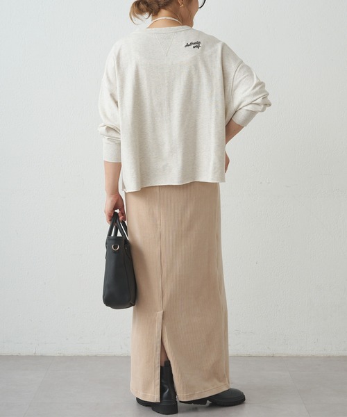 PUAL CE CIN(ピュアルセシン)の「ストレッチコールスカート(スカート・レディース・ブラウン/カーキ/ベージュ/ブラック・SMALL/MEDIUM)」の19枚目の写真