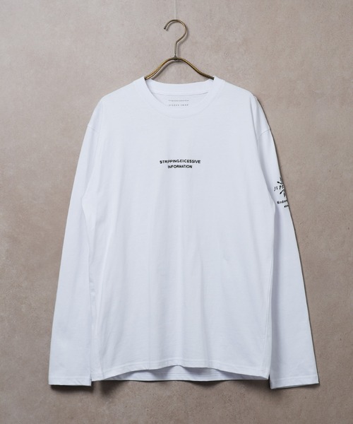 jiggys shop(ジギーズショップ)の「ロゴ刺繍 長袖Tシャツ ロンT カットソー(Tシャツ/カットソー・メンズ・ブラック系その他3/ホワイト系その他/ホワイト系その他2/ホワイト系その他3/ブラック系その他/ブラック系その他2・SMALL/MEDIUM/LARGE/X-LARGE)」の14枚目の写真