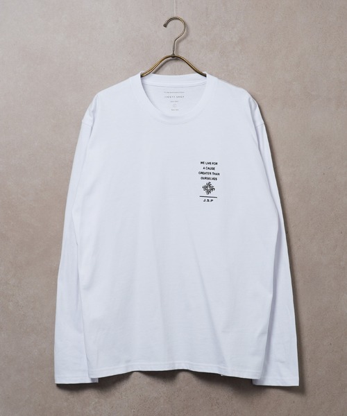 jiggys shop(ジギーズショップ)の「ロゴ刺繍 長袖Tシャツ ロンT カットソー(Tシャツ/カットソー・メンズ・ブラック系その他3/ホワイト系その他/ホワイト系その他2/ホワイト系その他3/ブラック系その他/ブラック系その他2・SMALL/MEDIUM/LARGE/X-LARGE)」の18枚目の写真