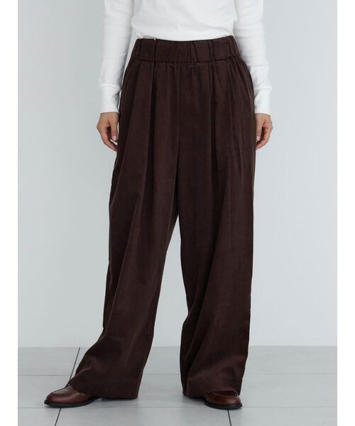 FIKA.(フィーカ)の「Corduroy easy wide pants(その他パンツ・レディース・ピンク系その他2/ブラウン・FREE)」の1枚目の写真