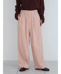 Corduroy easy wide pants