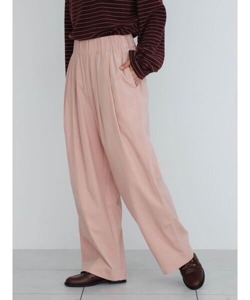 FIKA.(フィーカ)の「Corduroy easy wide pants(その他パンツ・レディース・ピンク系その他2/ブラウン・FREE)」の3枚目の写真