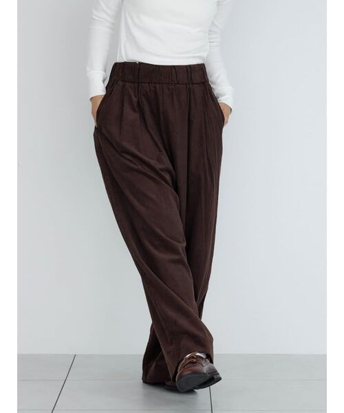 FIKA.(フィーカ)の「Corduroy easy wide pants(その他パンツ・レディース・ピンク系その他2/ブラウン・FREE)」の10枚目の写真