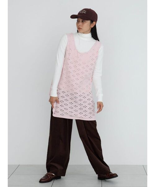 FIKA.(フィーカ)の「Corduroy easy wide pants(その他パンツ・レディース・ピンク系その他2/ブラウン・FREE)」の14枚目の写真