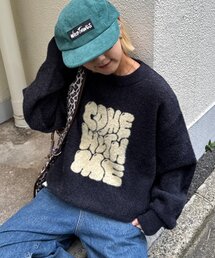 CIAOPANIC TYPY（チャオパニックティピー）の「【UNISEX】ニュアンスロゴシャギーニット（ニット/セーター）」