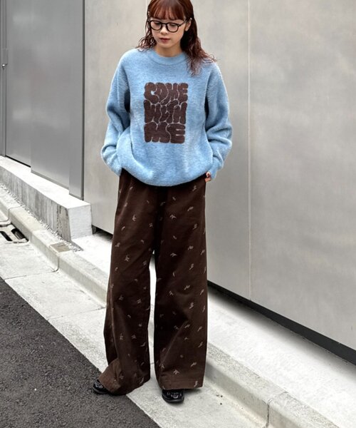 CIAOPANIC TYPY(チャオパニックティピー)の「【UNISEX】ニュアンスロゴシャギーニット(ニット/セーター・レディース・チャコールグレー/ブラック/ベージュ/グレー/ブルー・MEDIUM/LARGE)」の20枚目の写真