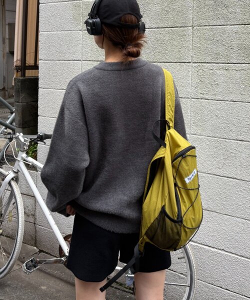 CIAOPANIC TYPY(チャオパニックティピー)の「【UNISEX】ニュアンスロゴシャギーニット(ニット/セーター・レディース・チャコールグレー/ブラック/ベージュ/グレー/ブルー・MEDIUM/LARGE)」の18枚目の写真