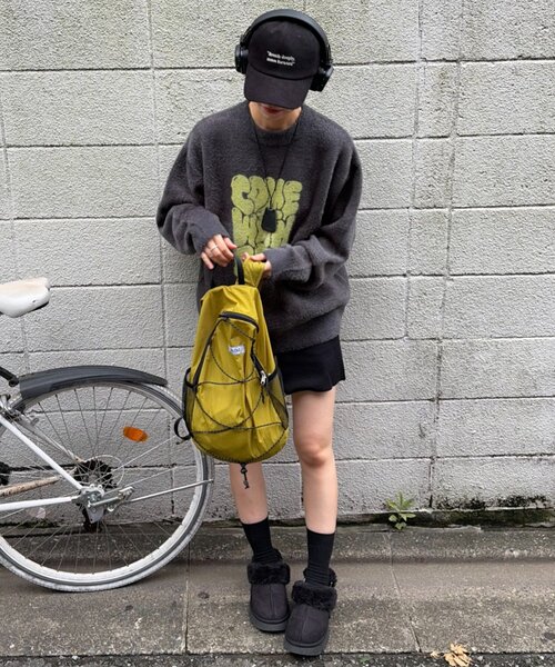 CIAOPANIC TYPY(チャオパニックティピー)の「【UNISEX】ニュアンスロゴシャギーニット(ニット/セーター・レディース・チャコールグレー/ブラック/ベージュ/グレー/ブルー・MEDIUM/LARGE)」の19枚目の写真