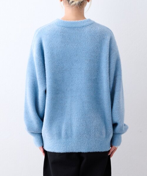 CIAOPANIC TYPY(チャオパニックティピー)の「【UNISEX】ニュアンスロゴシャギーニット(ニット/セーター・レディース・チャコールグレー/ブラック/ベージュ/グレー/ブルー・MEDIUM/LARGE)」の8枚目の写真