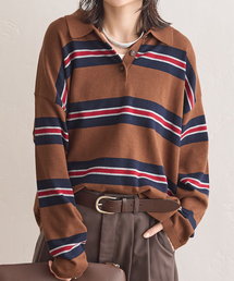 ラガーニットロングシャツ