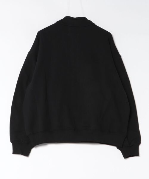 +phenix（プラスフェニックス）の「【+phenix / プラスフェニックス】CVC HALF-ZIP SWEATSHIRT　フロントハーフジップ　スウェット（スウェット・メンズ・ブラック・LARGE/X-LARGE/MEDIUM）」の4枚目の写真
