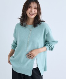 BARNYARDSTORM / スリットクルーネックニット / ハンドウォッシャブル＜セットアップ対応＞【WEB限定】