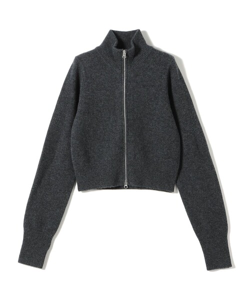 SHIPS（シップス）の「Wai＋: カシミヤ ミックス ダブル ジップ ブルゾン（ニット/セーター・レディース・ダークグレー/クリーム/ラベンダー・ONE SIZE）」の21枚目の写真