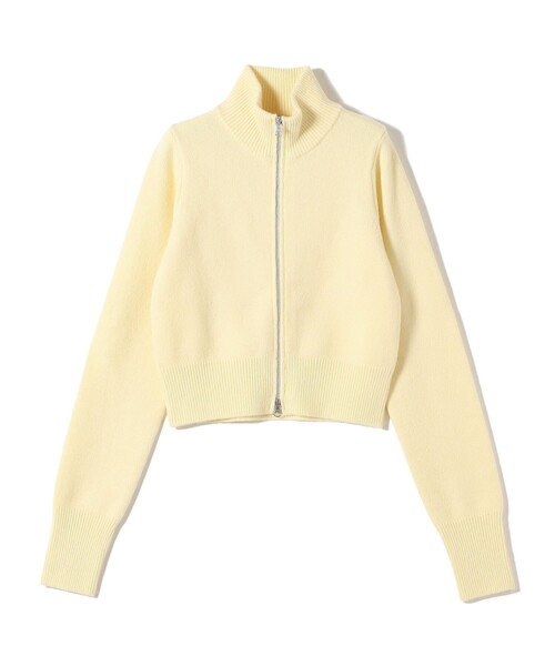 SHIPS（シップス）の「Wai＋: カシミヤ ミックス ダブル ジップ ブルゾン（ニット/セーター・レディース・ダークグレー/クリーム/ラベンダー・ONE SIZE）」の19枚目の写真