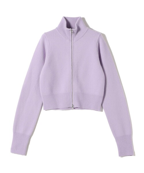 SHIPS（シップス）の「Wai＋: カシミヤ ミックス ダブル ジップ ブルゾン（ニット/セーター・レディース・ダークグレー/クリーム/ラベンダー・ONE SIZE）」の17枚目の写真