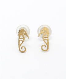 【chibi jewels】チビ・ジュエルズ タツノオトシゴピアス(GOLD)Sea Horse Stud Earrings