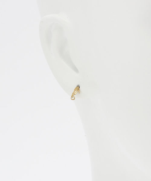 style counsel(スタイルカウンセル)の「【chibi jewels】チビ・ジュエルズ タツノオトシゴピアス(GOLD)Sea Horse Stud Earrings (ピアス(両耳用)・レディース・ゴールド・FREE)」の3枚目の写真
