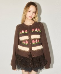 Candy Stripper（キャンディストリッパー）の「STRAWBERRY CAKE KNIT カーディガン（カーディガン/ボレロ）」