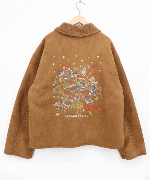 ScoLar Parity(スカラーパリティ)の「363119:Parityキャラ刺繍 フェイクムートンブルゾン(ブルゾン・レディース・ベージュ・M)」の15枚目の写真