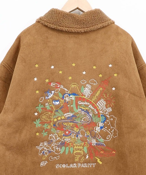ScoLar Parity(スカラーパリティ)の「363119:Parityキャラ刺繍 フェイクムートンブルゾン(ブルゾン・レディース・ベージュ・M)」の21枚目の写真