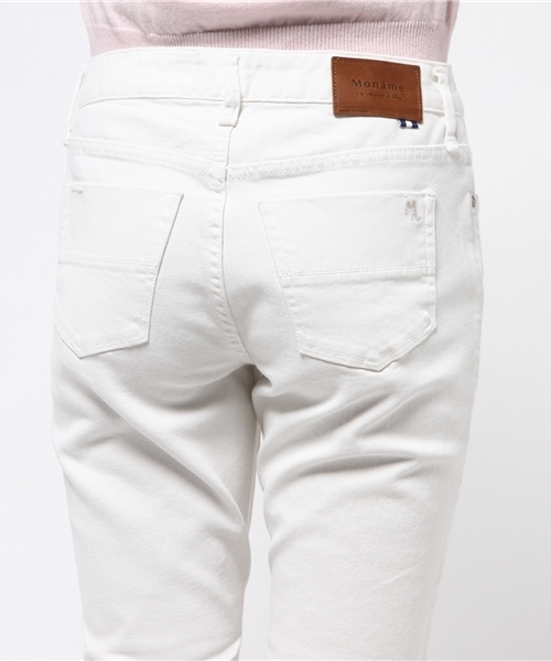 Moname（モナーム）の「【Moname(41161013)】CHARLOTTE TIGHT TAPERED（デニムパンツ・レディース・ホワイト・7号/9号/11号）」の11枚目の写真