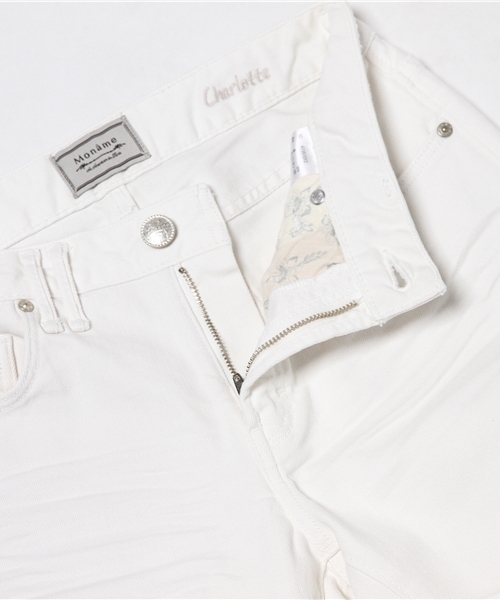 Moname（モナーム）の「【Moname(41161013)】CHARLOTTE TIGHT TAPERED（デニムパンツ・レディース・ホワイト・7号/9号/11号）」の14枚目の写真