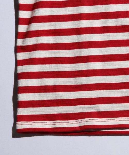 Guess(ゲス)の「<GUESS Originals>×<A$AP Rocky> STRIPE TEE/Tシャツ(Tシャツ/カットソー・メンズ・ネイビー/レッド・LARGE/MEDIUM/SMALL)」の6枚目の写真