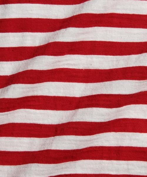 Guess(ゲス)の「<GUESS Originals>×<A$AP Rocky> STRIPE TEE/Tシャツ(Tシャツ/カットソー・メンズ・ネイビー/レッド・LARGE/MEDIUM/SMALL)」の7枚目の写真