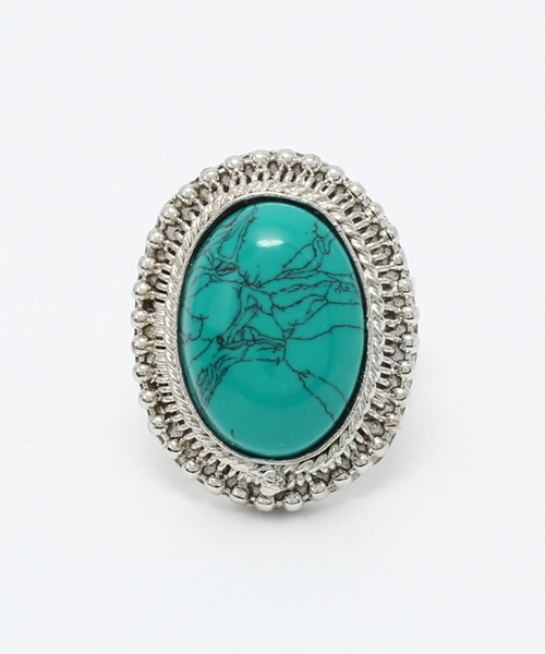 RAGEBLUE（レイジブルー）の「STONE RING/717361（リング・メンズ・ダークブラウン/ライトブルー/ブラック・FREE）」の3枚目の写真