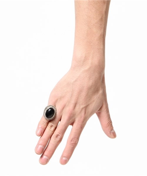 RAGEBLUE（レイジブルー）の「STONE RING/717361（リング・メンズ・ダークブラウン/ライトブルー/ブラック・FREE）」の7枚目の写真