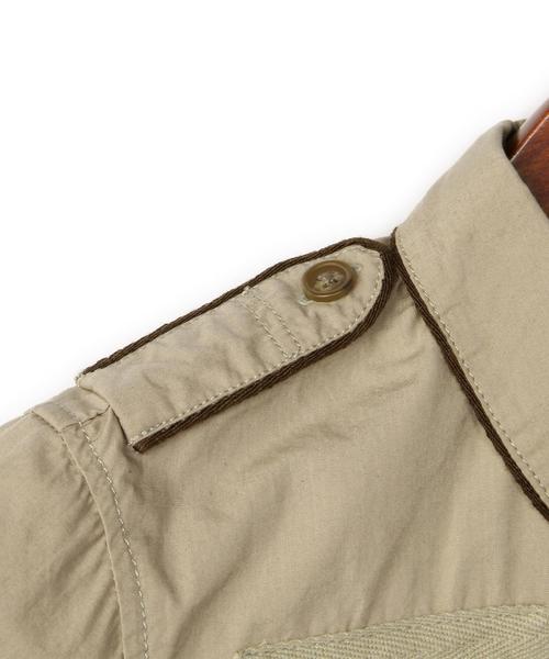 green label relaxing（グリーンレーベルリラクシング）の「ボーイスカウト シャツ◆（シャツ/ブラウス・キッズ・ベージュ/オリーブ・125/105/115）」の6枚目の写真